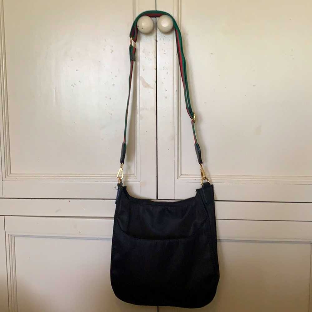Nylon cross body with adjustable strap